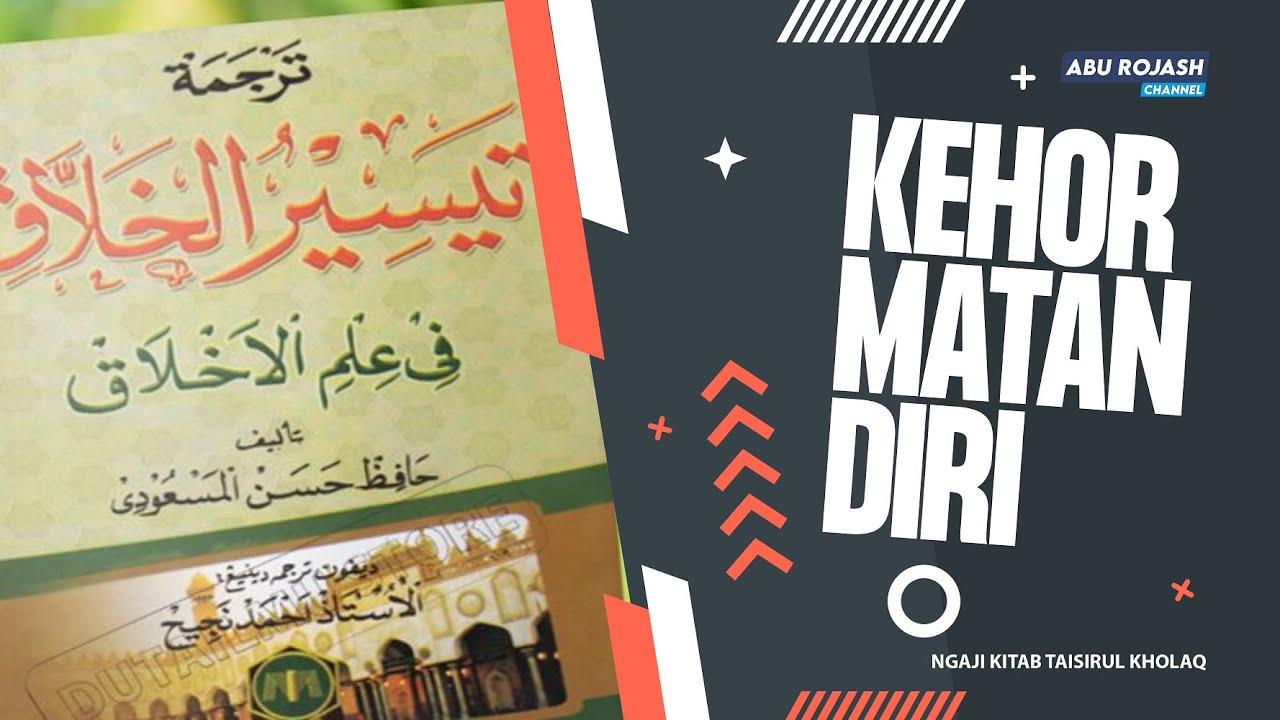 Muru'ah Itu Kehormatan Diri