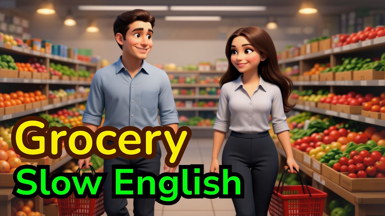 A Quiet Trip to the Grocery Store 🛒 | Relaxing English Listening for Beginners