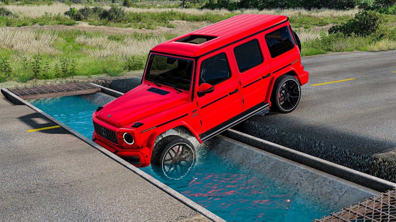 Cars vs Street Gutter  BeamNG Drive Challenge Ends in Total Destruction!