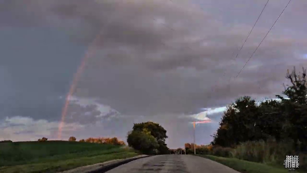 Pulse Storms show off multiple rainbows!