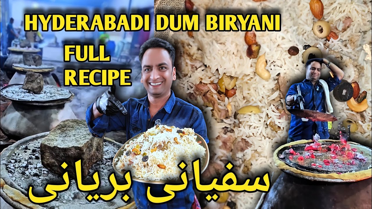 Hyderabadi dum biryani 🧑‍🍳😋 | dawat wala biryani | full recipe | sufiyani biryani #biryani 