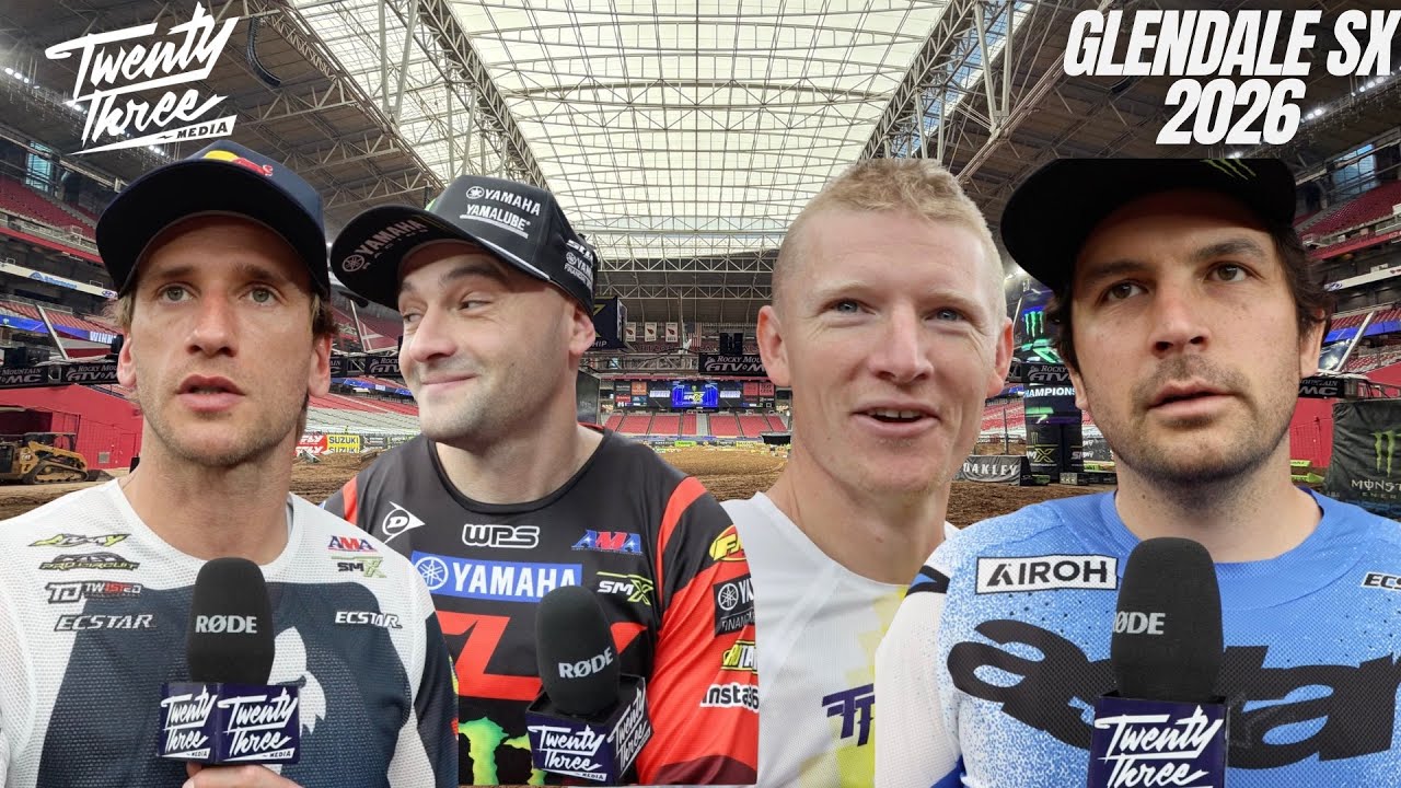 Glendale SX Rider Interviews - Cooper Webb, Jason Anderson, Ken Roczen & Justin Hill
