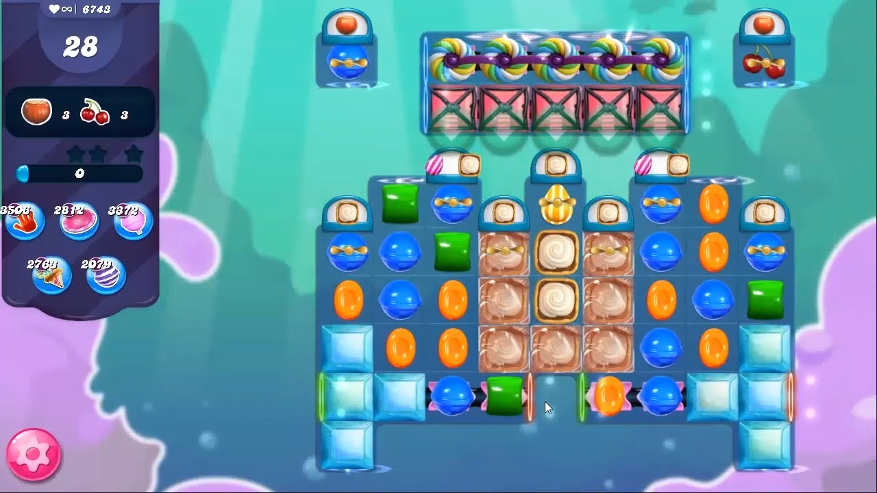 Candy Crush Saga LEVEL 6743 NO BOOSTERS (second version)