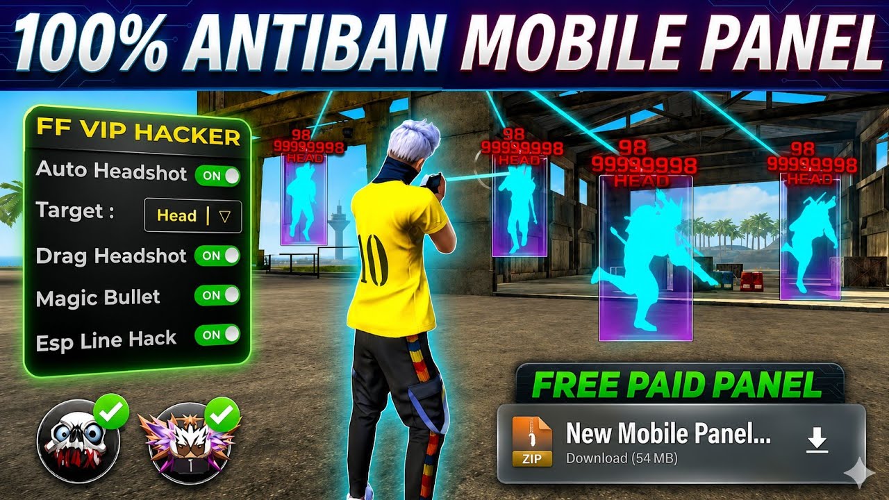 Ob55 Free Fire Panel Mobile 🔥 FF Antiban Panel | Free Fire Hack New 😈 FF Injector 2026 | FF Panel