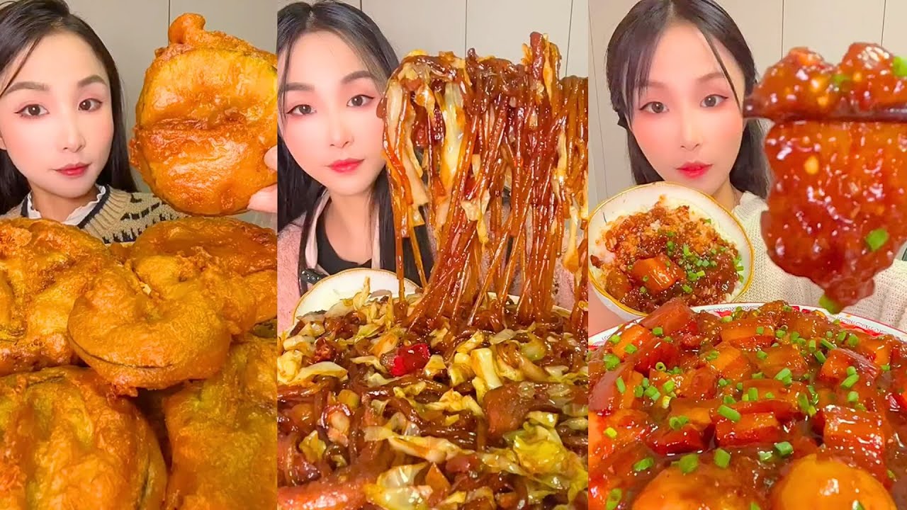 Insane Chinese Takeout Mukbang | Spicy Noodles, Rice Rolls & Crunchy Chicken ASMR #352