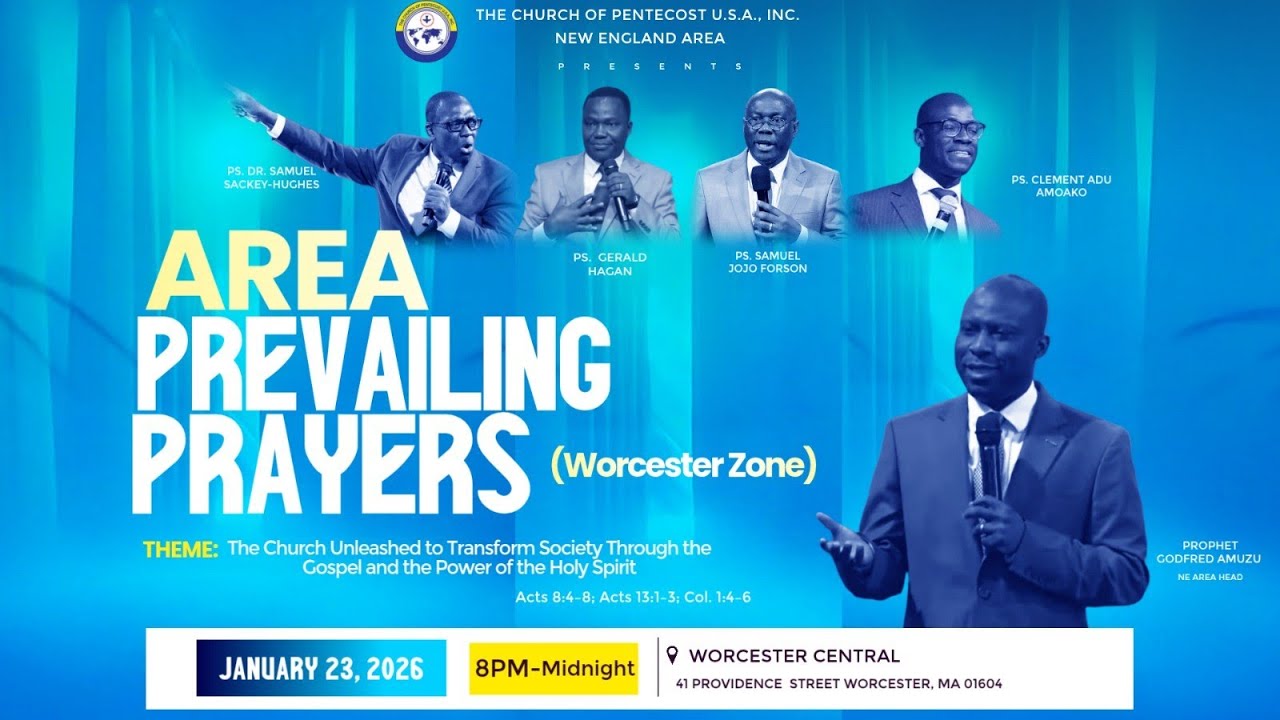 New England Area Prevailing Prayer Service | January 23rd, 2026