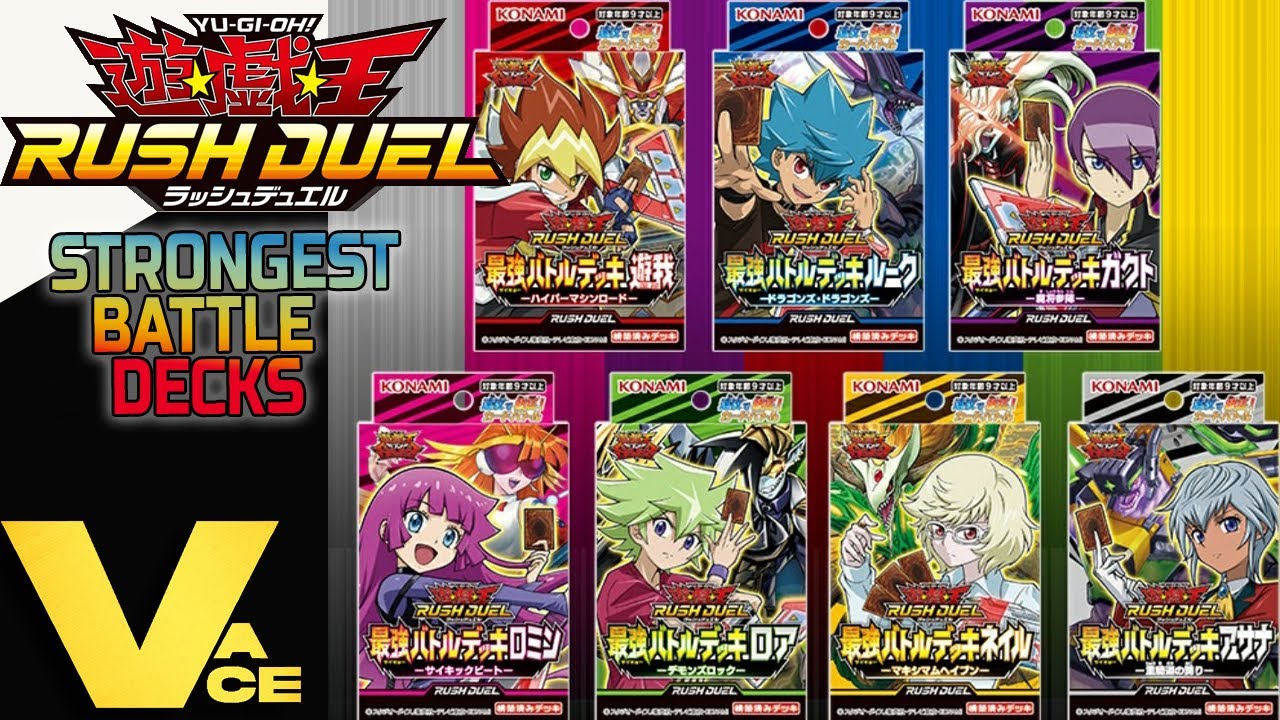 Opening all 7 Yu-Gi-Oh! Rush Duel Strongest Battle Decks! Guaranteed Legend Cards!