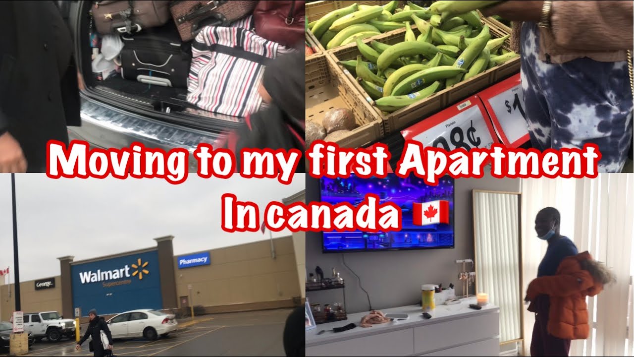 Moving to my first Apartment in Canada🇨🇦//Grocery shopping and how much I spent//Cost of items🇨🇦