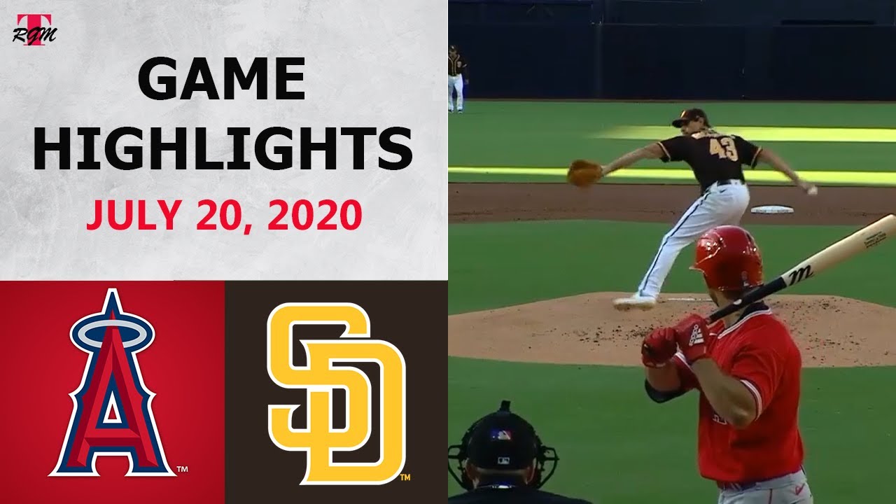 Los Angeles Angels vs. San Diego Padres Highlights | July 20, 2020 (Exhibition)
