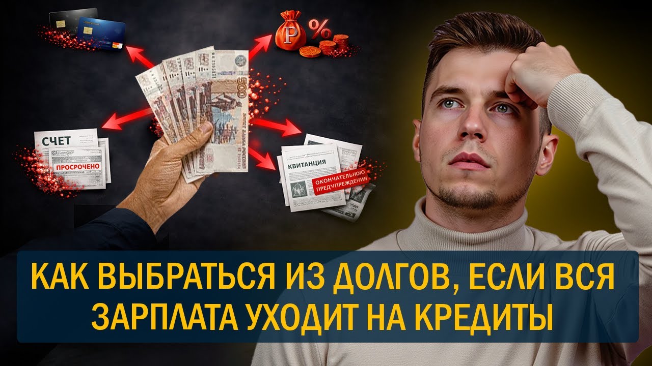 Как выбраться из долгов, если вся зарплата уходит на кредиты
