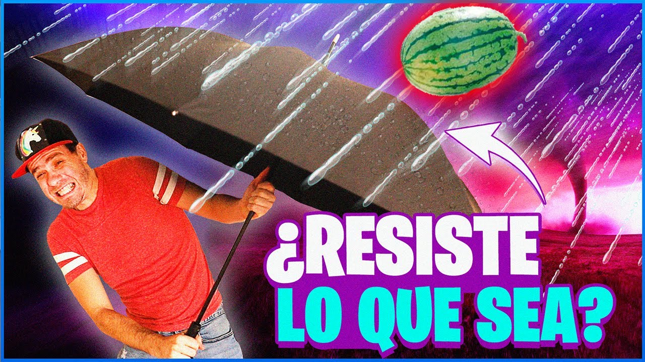 EL PARAGUAS  mas resistente DEL MUNDO  ¿Funciona? ¿NO SE ROMPE CON NADA?