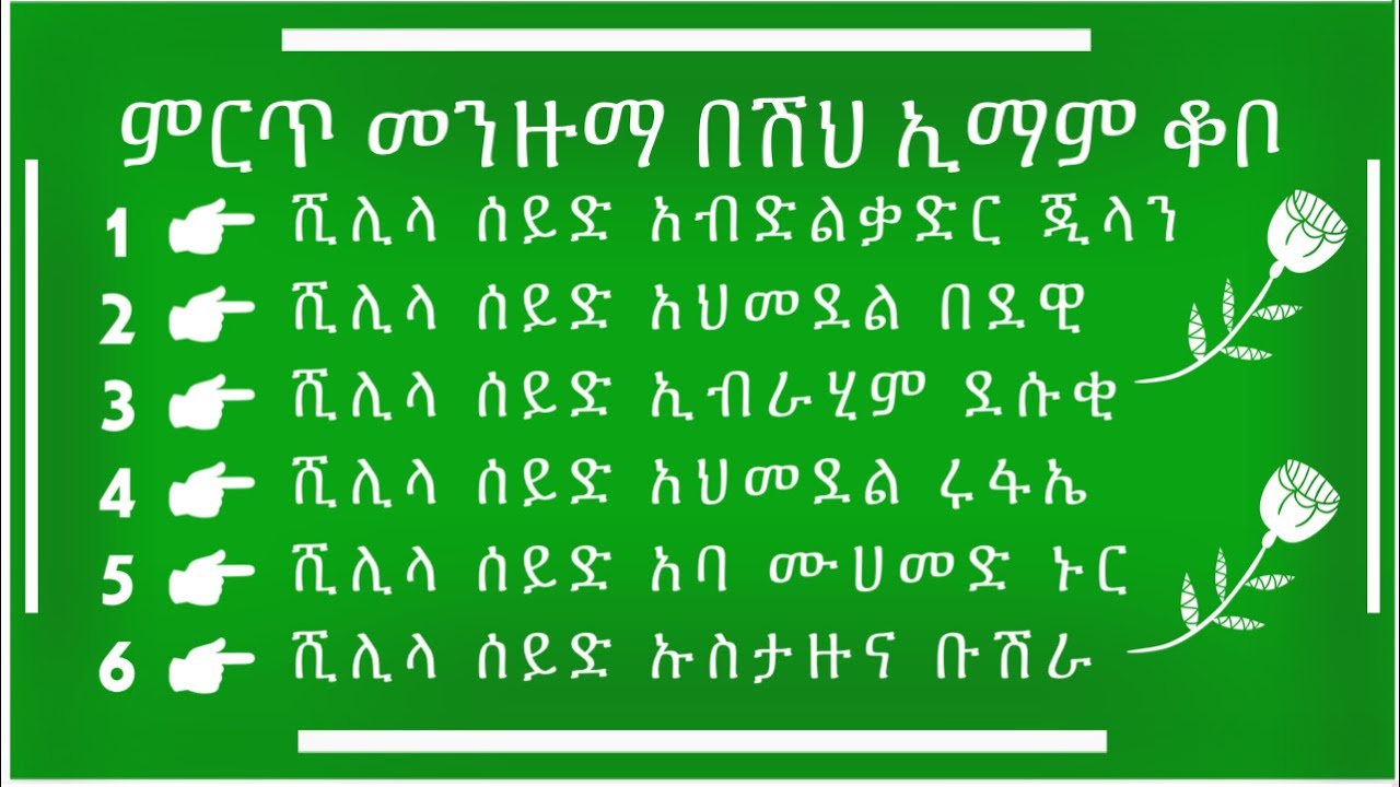 #yimamqobo #ይማም ቆቦ ሺሊላ ሰይድ አብድልቃድር ጂላን