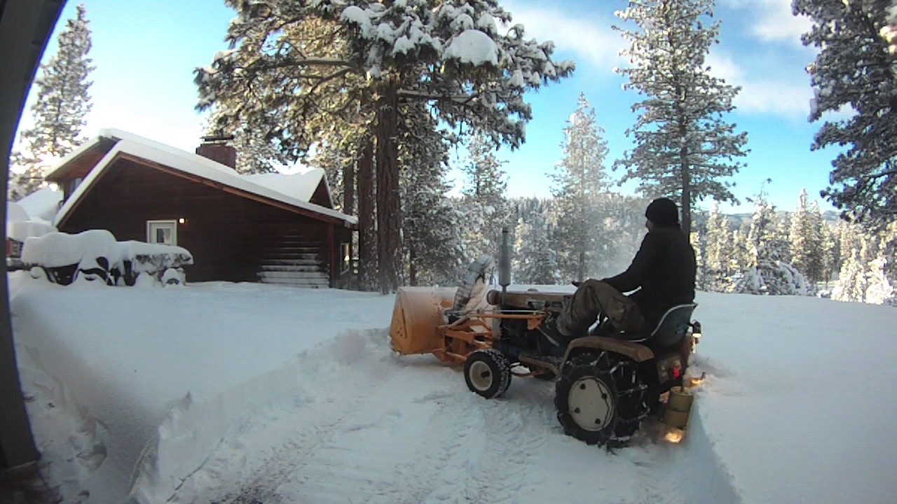 Gilson Cub Cadet Snow Blowing