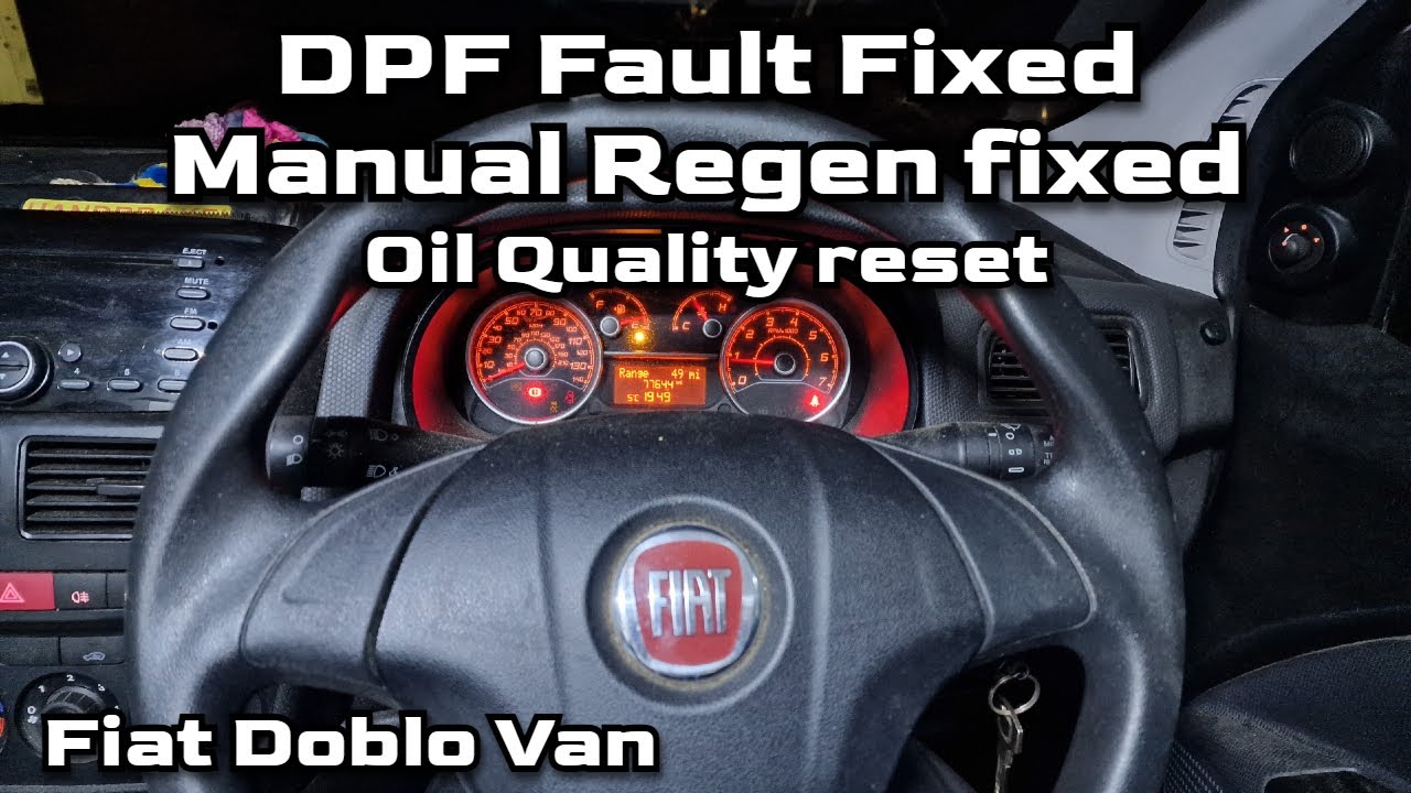 Fiat Doblo 2015 DPF Проблема устранена. Ручная регенерация работает.