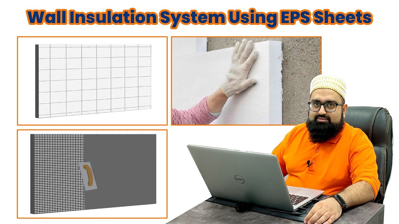 Wall Insulation System using EPS Sheets (EIFS - External Insulation Finishing system) #Insulation
