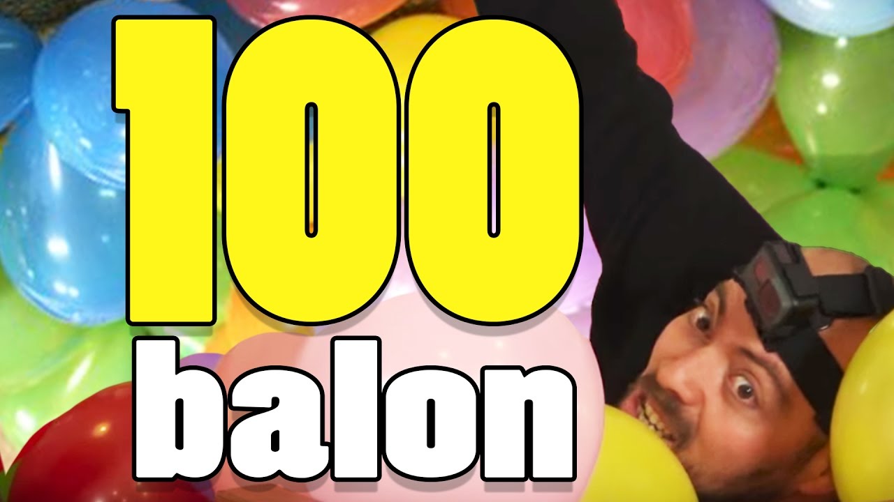 100 Balonun Üzerine Atlarsan Ne Olur? - Deneyip Gördük