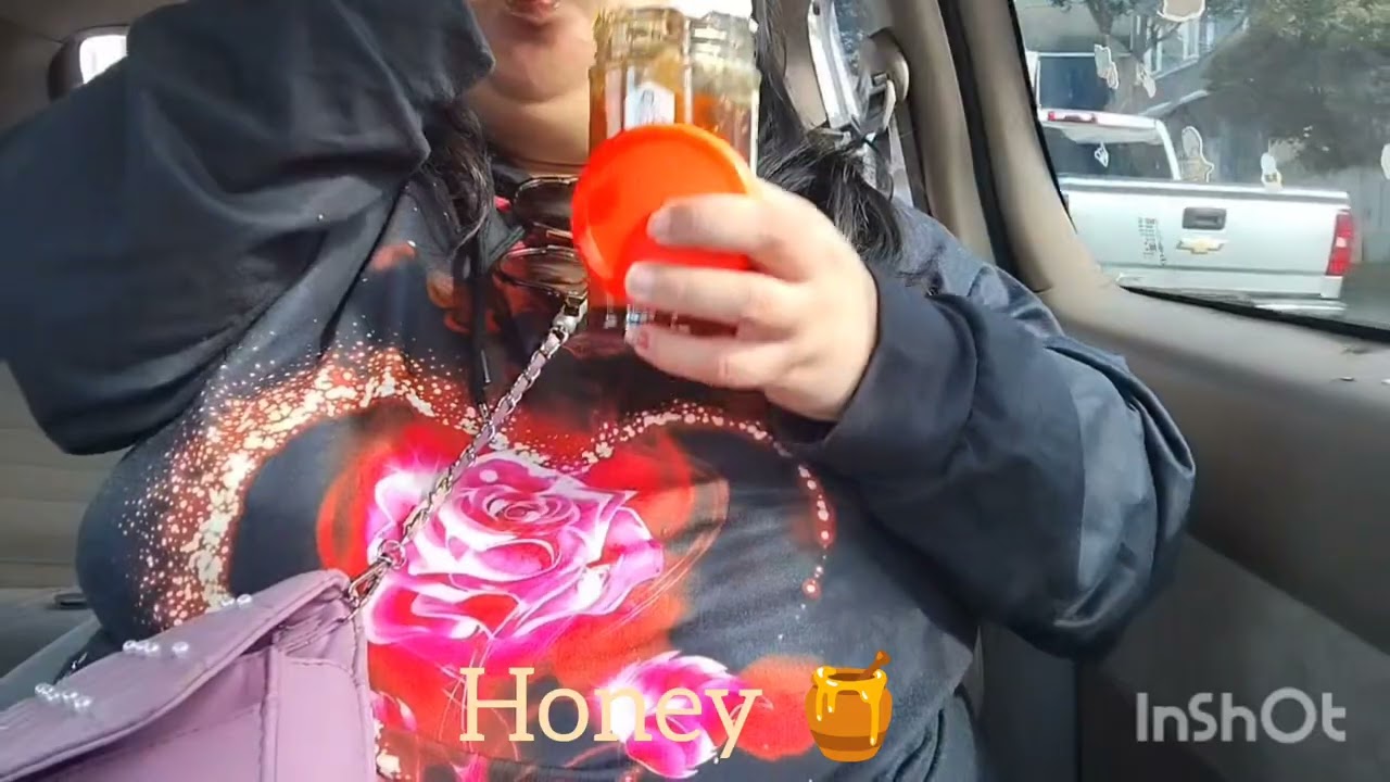 Honey 🍯 in car 🚗 