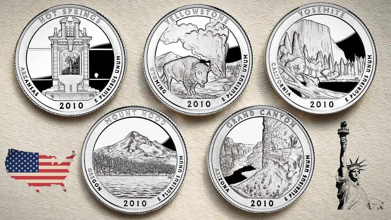 America the Beautiful Quarters Dollar ( 2010 Complete Series) | UNITED STATES OF AMERICA