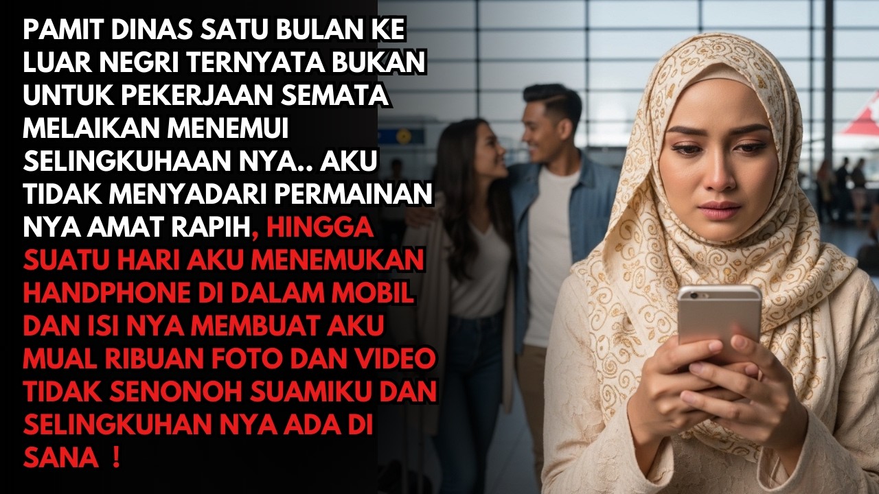 DINAS KE LUAR NEGERI MENEMUI SELINGKUHAN NYA. AKU MENEMUKAN HANDPHONE DI MOBIL ISI NYA MEMBUATKU...