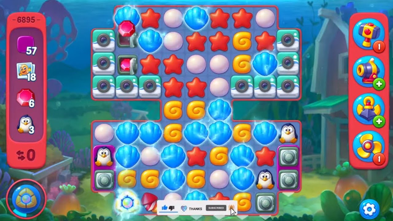 Fishdom lvl 6889-6895🔥Gameplay #639