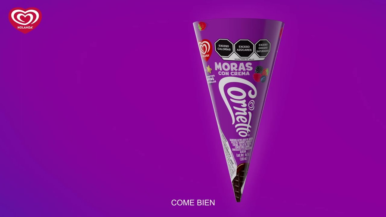 Nuevo Cornetto&reg; Moras, de seguro te enamora 💜