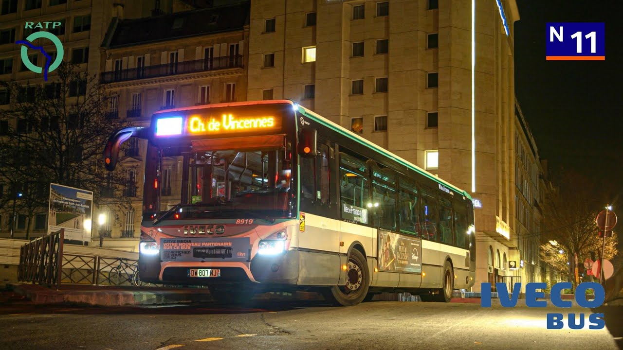 BUS N11 - IVECOBUS URBANWAY 12 DIESEL RATP STIF - 8919