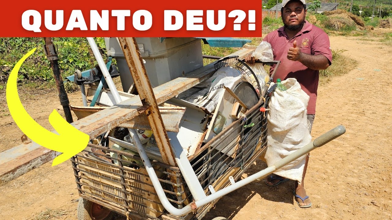 FUI VENDER FERRO VELHO COM MIGUEL CATADOR! QUANTO ELE GANHOU?