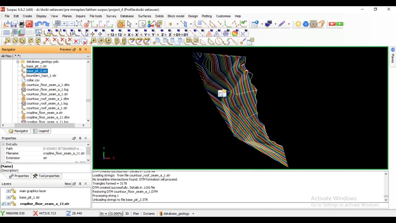SURPAC 6.6.2 PEMBUATAN DESIGN PIT DAN RAMP JALAN #DWSTUTORIAL
