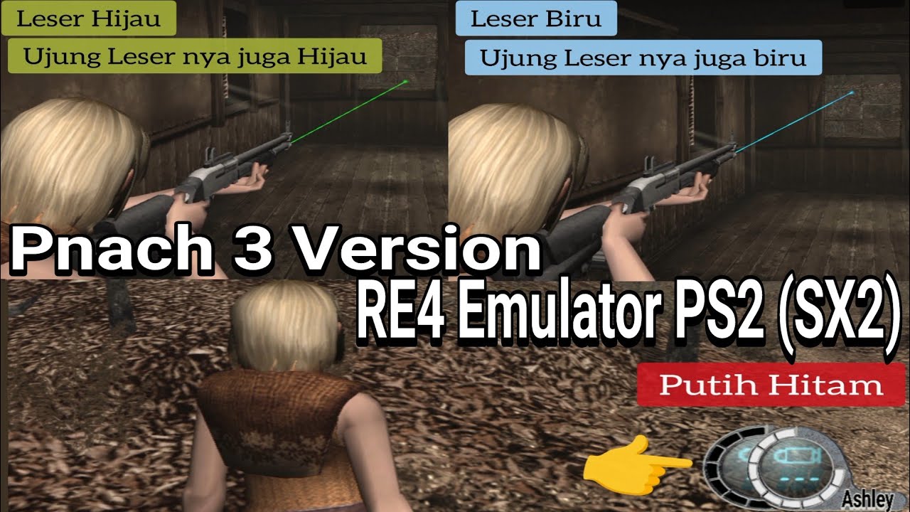 Pnach Warna Darah & Leser | 3 Versi Resident Evil 4 Emulator PS2