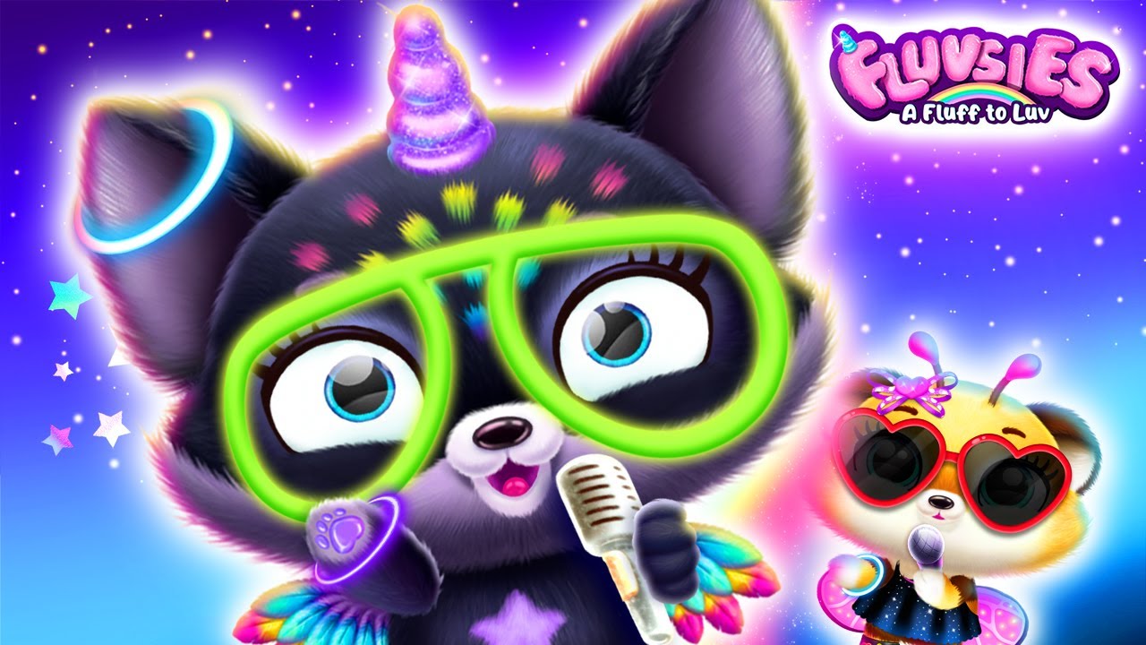 Fluvsies - Wheels on the Bus 🎤 💜 Kids Song with Lyrics!