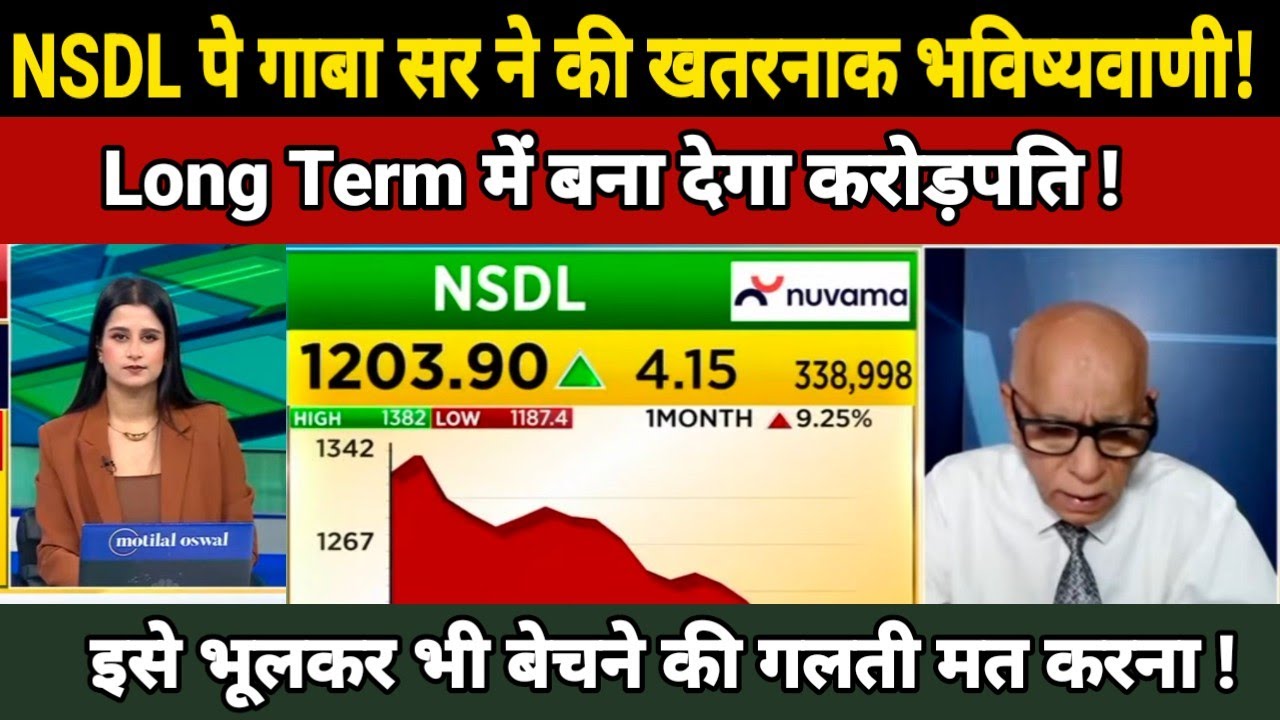 NSDL Share Latest News Today | NSDL Share News Today | NSDL Next Target ? hold or sell