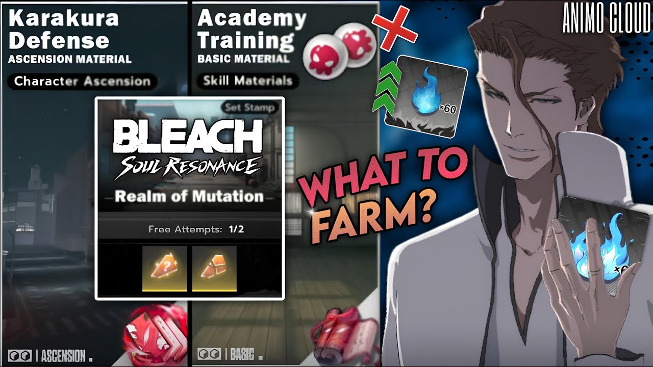 DON'T WASTE STAMINA FARMING THE WRONG WAY WHAT TO GRIND W/STAMINA IN BLEACH SOUL RESONANCE HINDI/ENG