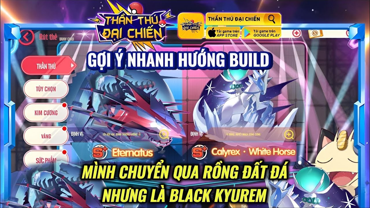 Thần Thú Đại Chiến : Gợi ý nhanh hướng Build Eternatus và IR.Calyrex | Chuyển qua Rồng Đất Đá với BK