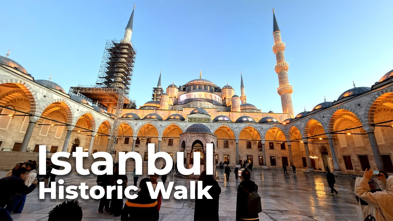 Peaceful Autumn Walk in Historic Istanbul 🇹🇷 | 4K Walking Tour | No Talking