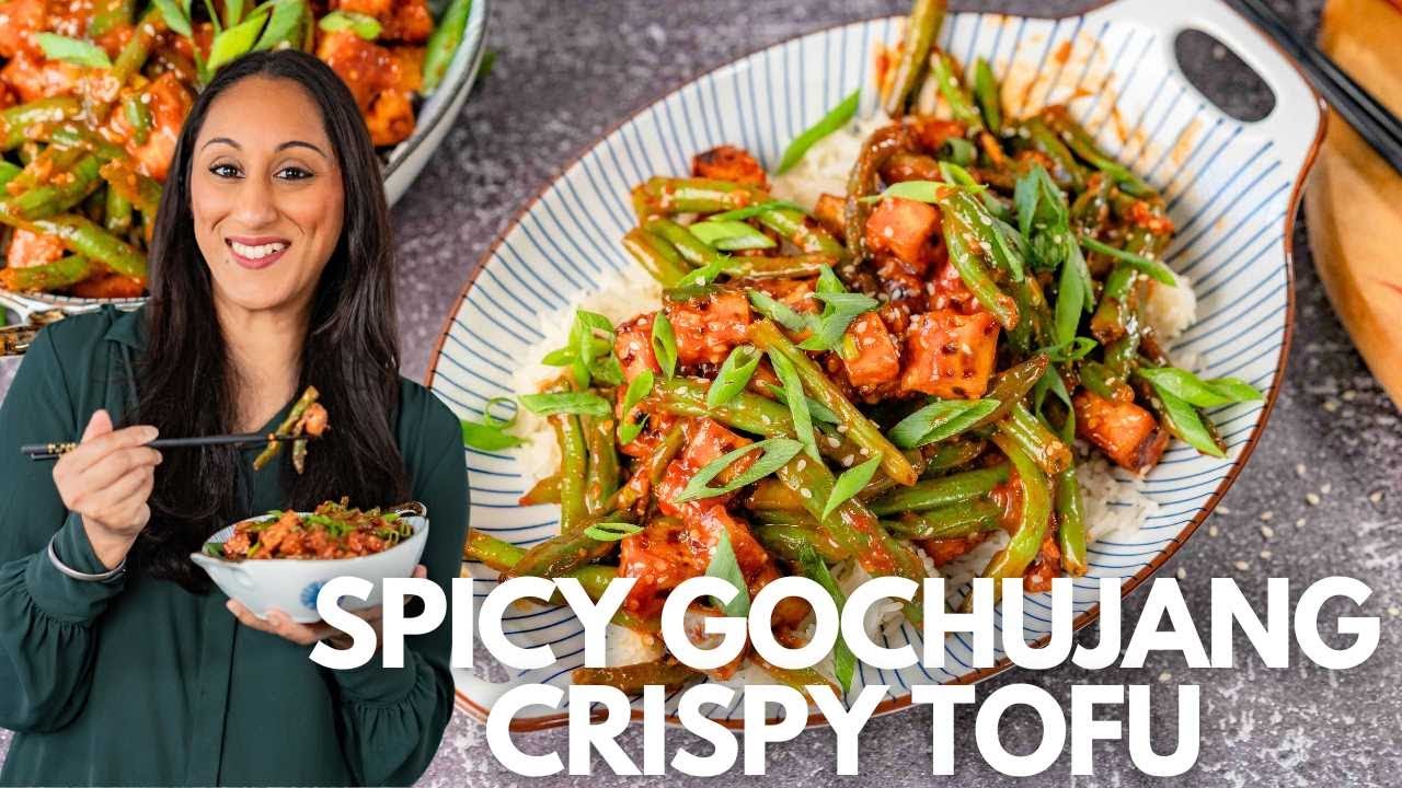 The Ultimate Vegan Weight Loss Recipe: Spicy Gochujang Crispy Tofu (oil-free!)