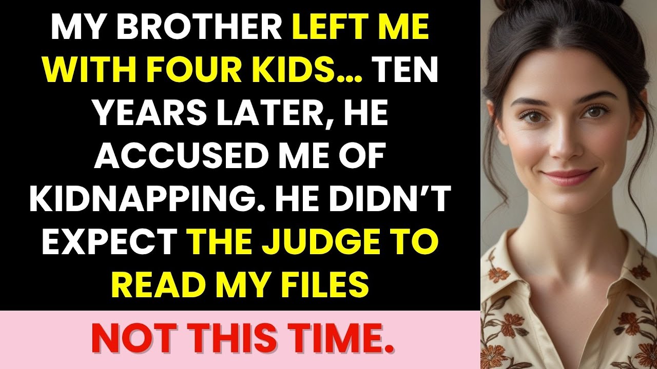 My Brother Left Me With 4 Kids… 10 Years Later, He Accused Me Of Kidnapping! So I…