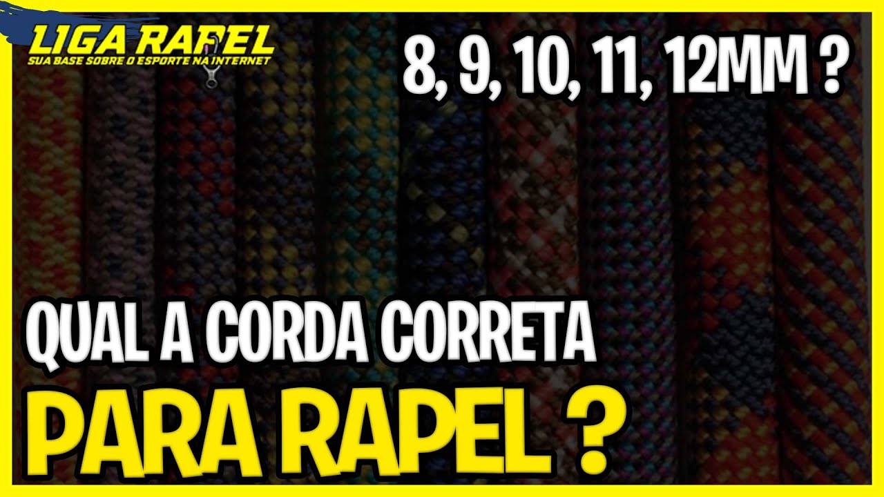Qual o diâmetro correto para sua corda de rapel ?