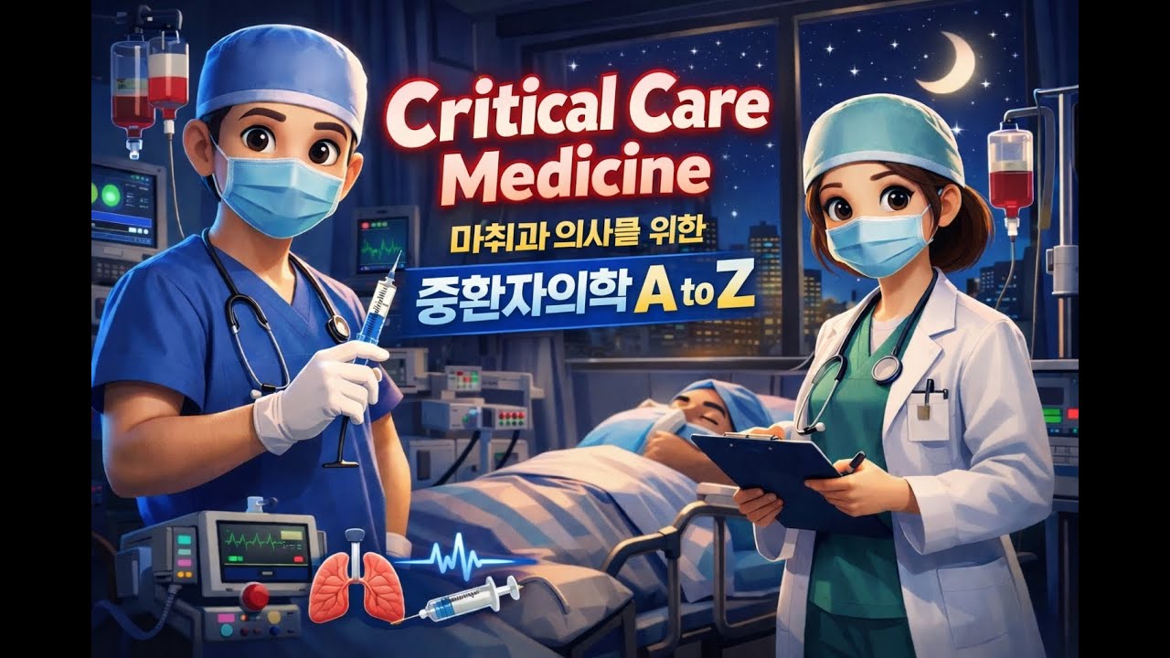 🏥 마취과 의사를 위한 중환자의학 A to Z 📚 ARDS, 패혈증 가이드라인 업데이트, POCUS 실전 팁까지 완벽 정리! 🩺✨