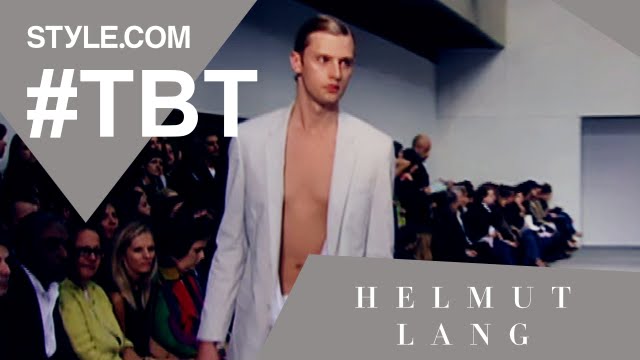 Helmut Lang: The Last Show - #TBT with Tim Blanks - Style.com