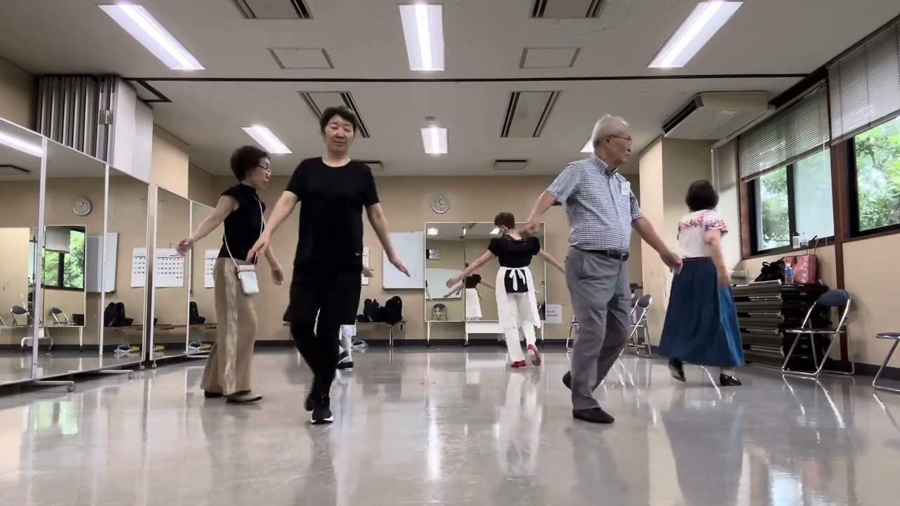 フォークダンスを楽しむ会　ターニング・バイ・スリー　Turning By Threes (E.C.D.)