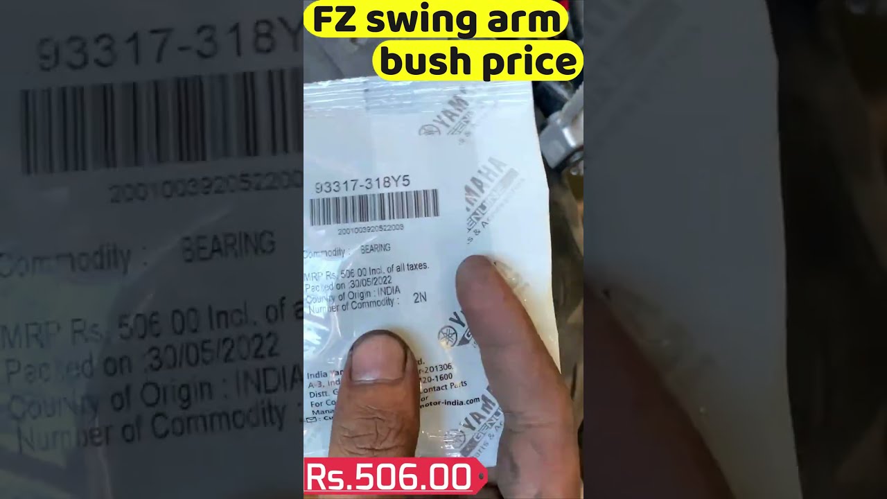 FZS V2 swing arm bush price #shorts #shortsfeed