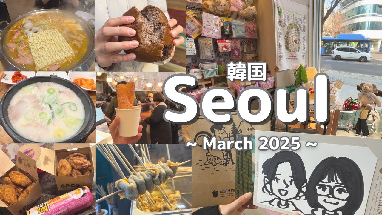 【韓国・ソウル 前編】ショッピングもグルメも楽しむ3泊4日の姉妹旅行✈️ | 江南 | 弘大 | 東大門 | 広蔵市場 | 屋台グルメ | 韓国チキン | チゲ鍋 |〈#001 〉