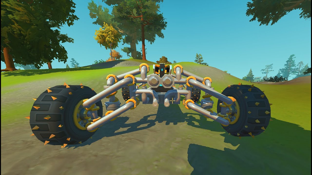 Сборка Крутой Независимой Подвески. В Скрап-Механик.Scrap Mechanic #scrapmechanic