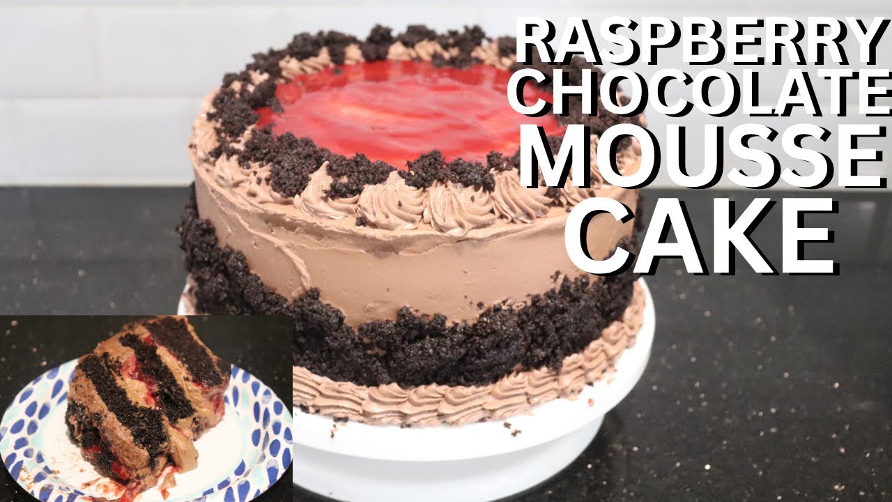 Raspberry Chocolate Mousse Cake