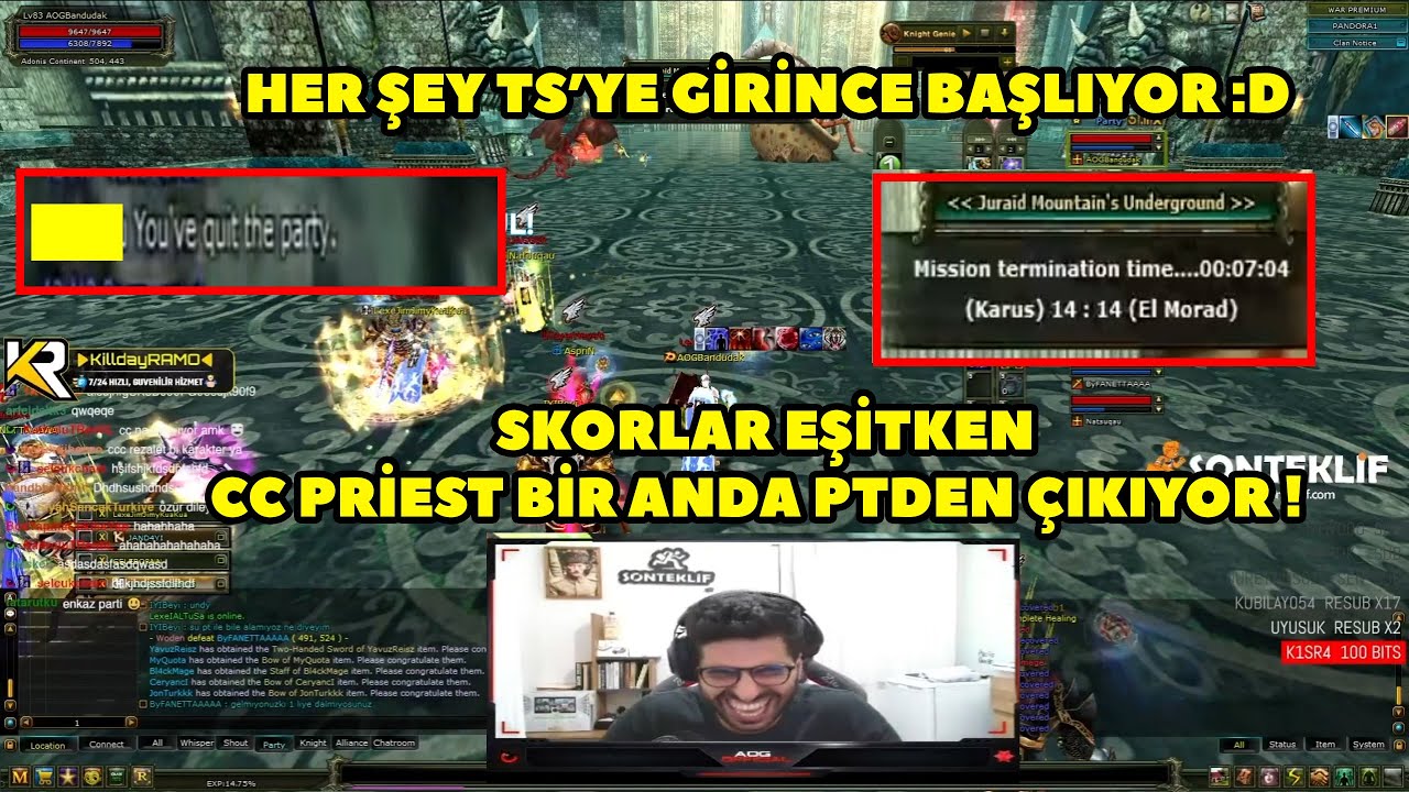 AOGofficial - Sakin Bir JR Geçirmek İsterken Ortalık Bir Anda Karışıyor :D ! Knight Online