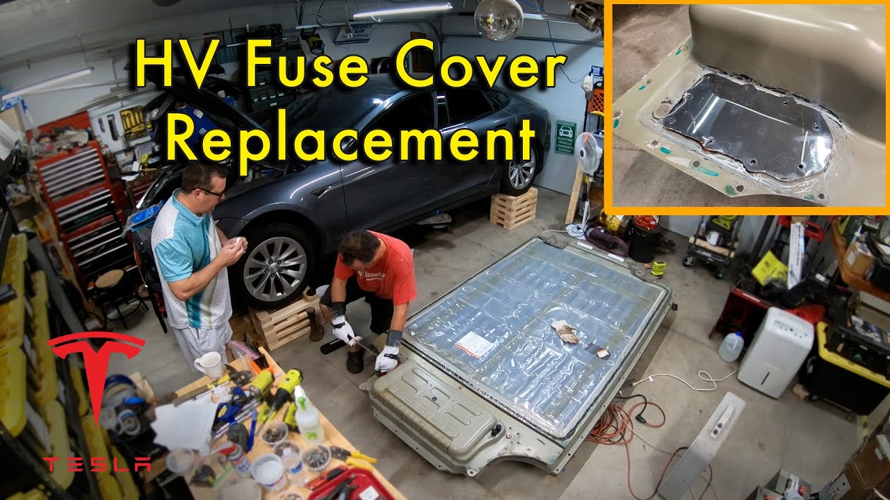 Tesla Fuse Cover Replacement and Battery Reinstallation.