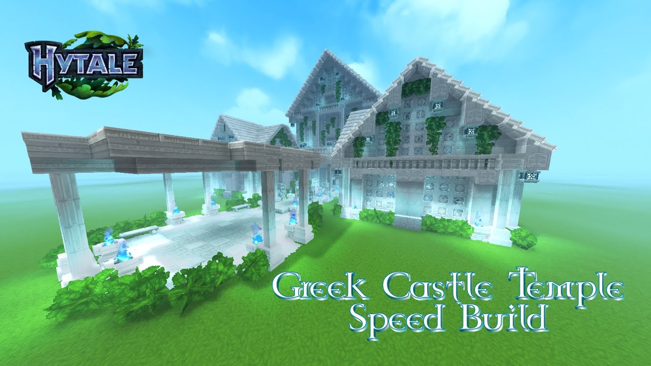Greek Inspired Castle Temple in Hytale [SPEED BUILD]