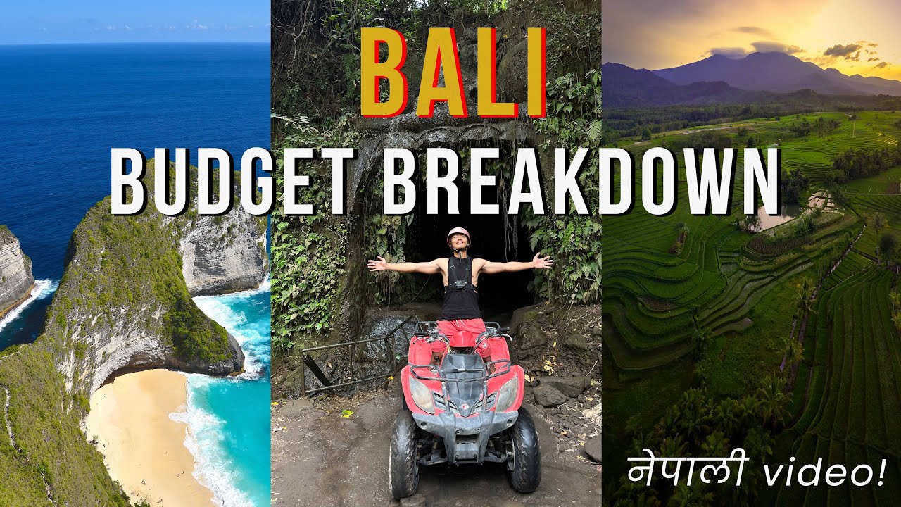 How much does it cost to travel Bali for a week? // Budget Breakdown/ Nepali Video