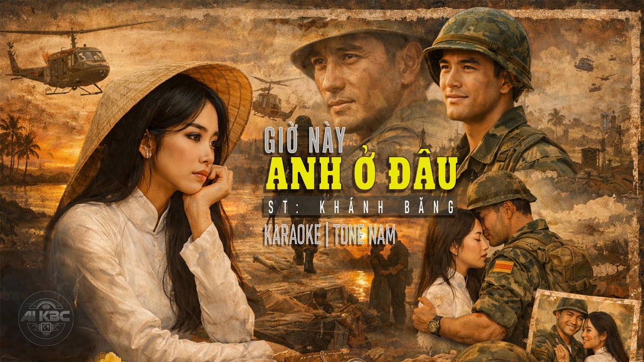 Giờ Này Anh Ở Đâu | KARAOKE | TONE NAM