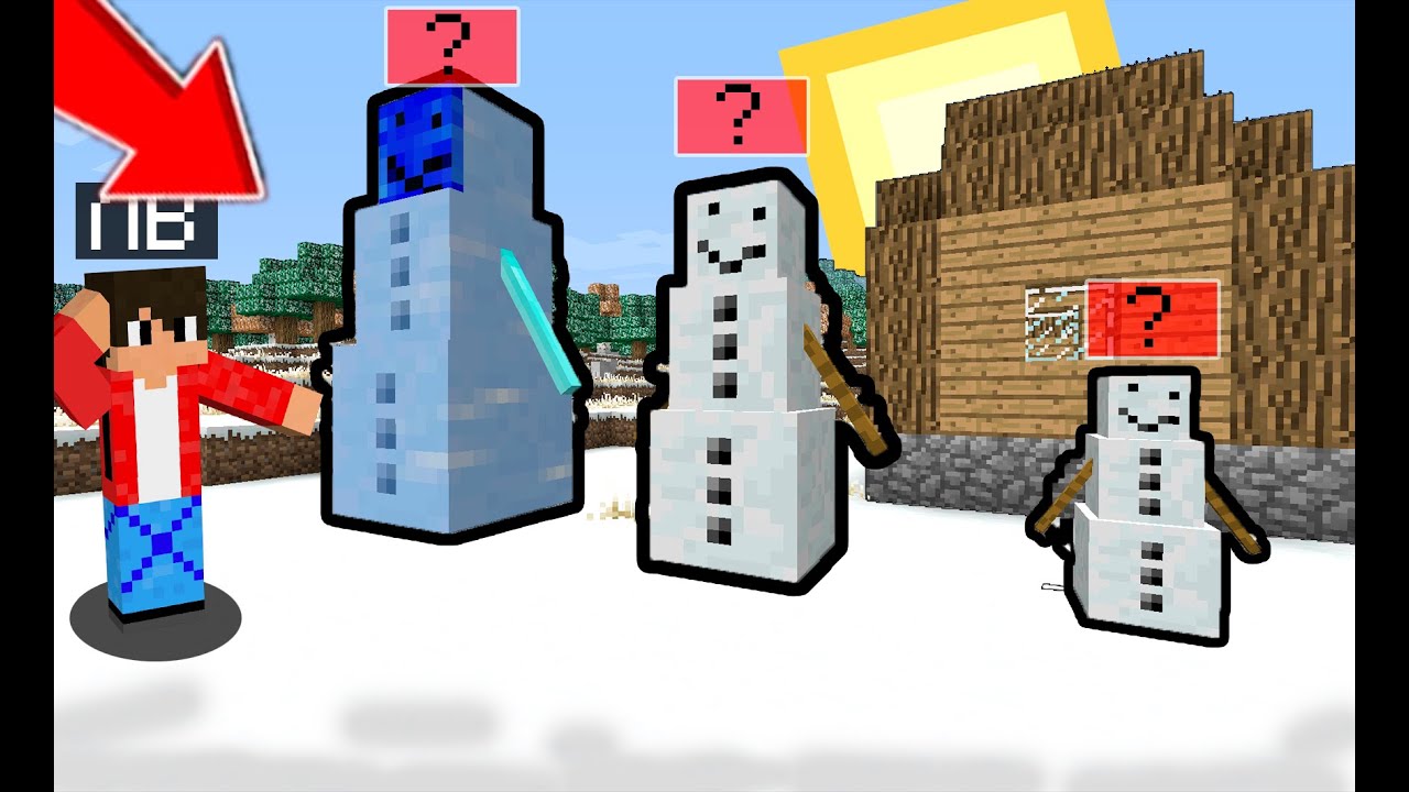 КТО УКРАЛ НАШИХ СНЕГОВКОВ В МАЙНКРАФТЕ ? | Lv minecraft |